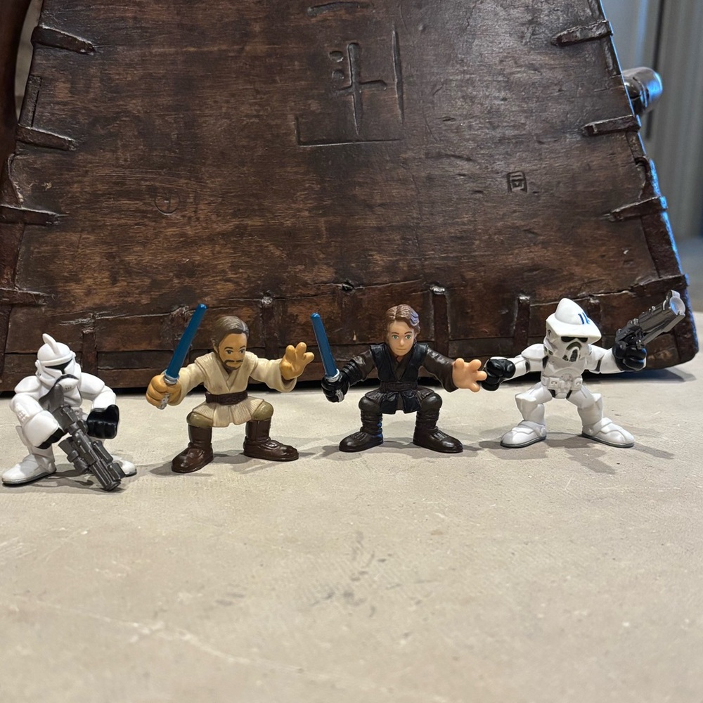 Star Wars Galactic Heroes Anakin Skywalker, Obi-Wan Kenobi & Storm Troopers